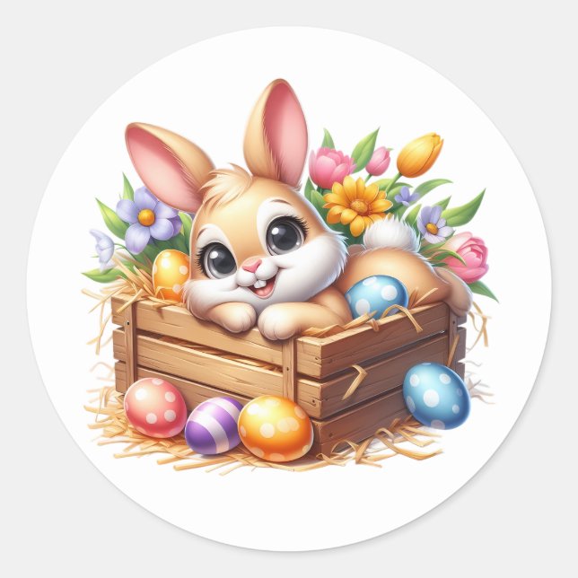 Autocollants de lapin de Pâques (Devant)