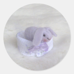 Autocollants de lapin de prune