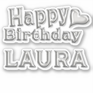 Autocollants de Laura Happy Birthday