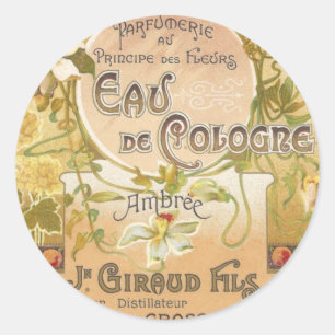 Autocollants de l'Eau de Cologne Ambree