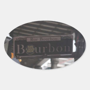 Autocollants de l'enseigne de Bourbon Street