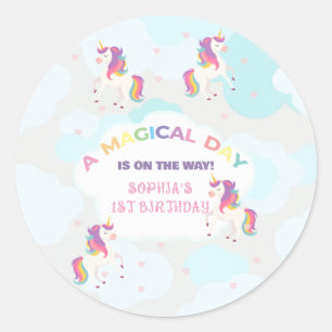 Autocollants de Licorne Arc-en-Ciel pour Fête