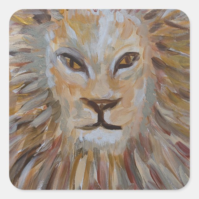 AUTOCOLLANTS DE LION PAR PAULA REILLY. (Devant)