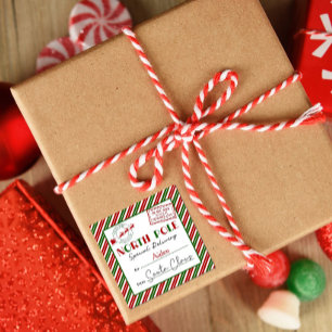 Autocollants de livraison de Noël par le Père Noël