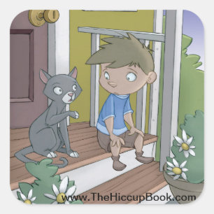 Autocollants de livre de hoquet, le chat (feuille