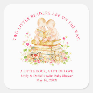 Autocollants de livre d'histoires pour Baby Shower