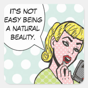 Autocollants de livres comiques de beauté naturell