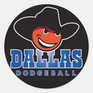 Autocollants de logo de Dallas Dodgeball