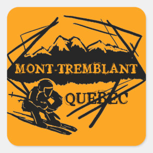 Autocollants de logo de ski de Mont Tremblant