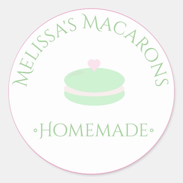 Autocollants de logo en forme de cœur de macaron B (Devant)