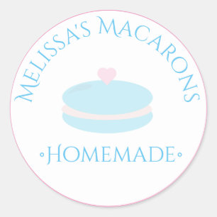 Autocollants de logo en forme de cœur de macaron B