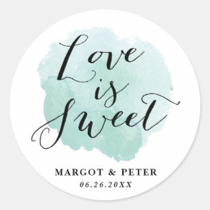 Autocollants de lumière aquarelle