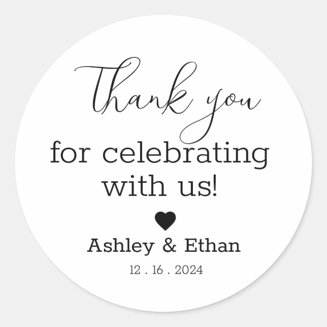 autocollants de mariage (Devant)