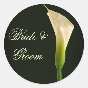 Autocollants de mariage Calla Lily
