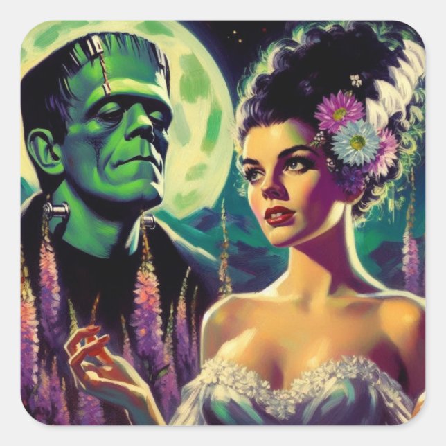 Autocollants de mariage clair de lune (Devant)