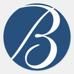 Autocollants de mariage de monogramme