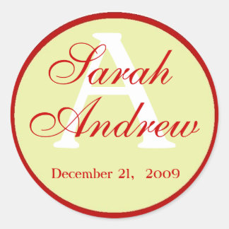 Autocollants de mariage élégants personnalisés 2