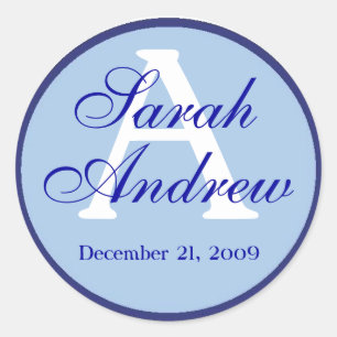 Autocollants de mariage élégants personnalisés 3