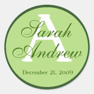 Autocollants de mariage élégants personnalisés 4