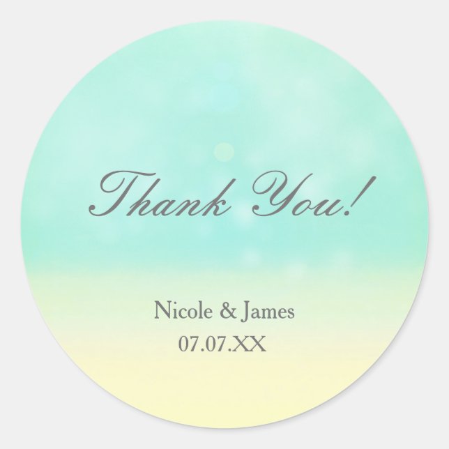 Autocollants de mariage élégants vintage à thème p (Devant)