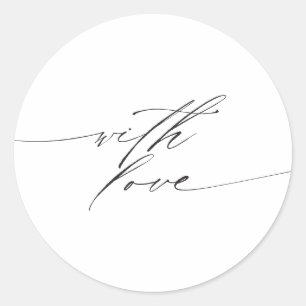 Autocollants de mariage Minimaliste avec amour