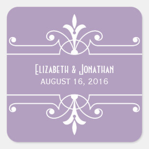 Autocollants de mariage ornemental de fantaisie vi