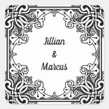 Autocollants de mariage personnalisés