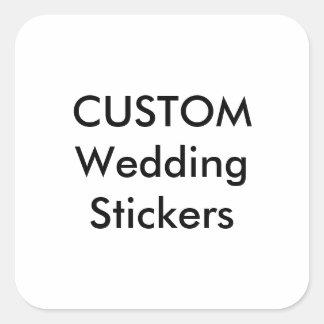 Autocollants de mariage personnalisés MATTE CARRÉ