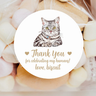 Autocollants de mariage personnalisés pour chat