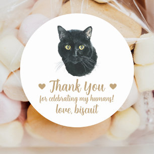 Autocollants de mariage personnalisés pour chats