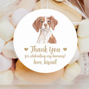 Autocollants de mariage personnalisés pour chien