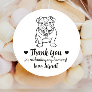 Autocollants de mariage personnalisés pour chien B