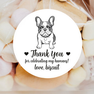 Autocollants de mariage personnalisés pour chien B