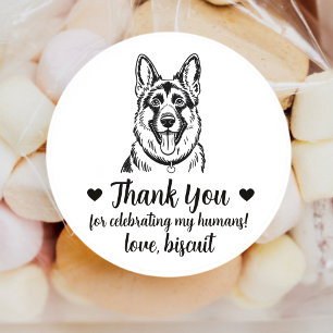 Autocollants de mariage personnalisés pour chien B