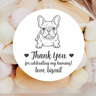 Autocollants de mariage personnalisés pour chien B