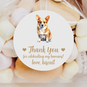 Autocollants de Mariage Personnalisés pour Chien C