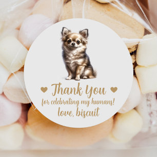 Autocollants de mariage personnalisés pour chien C