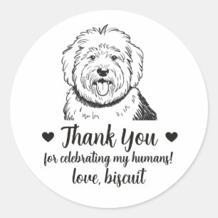 Autocollants de mariage personnalisés pour chien d
