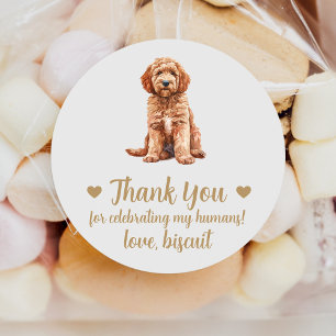 Autocollants de mariage personnalisés pour chien G
