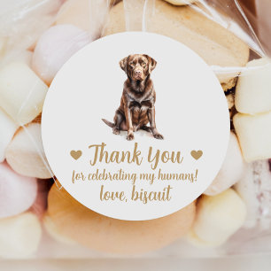 Autocollants de mariage personnalisés pour chien L