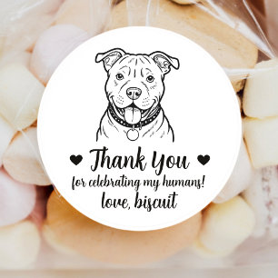Autocollants de mariage personnalisés pour chien P