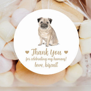 Autocollants de mariage personnalisés pour chiens