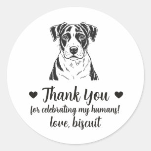 Autocollants de mariage personnalisés pour chiens