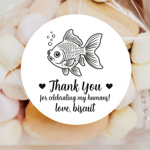 Autocollants de mariage personnalisés pour poisson