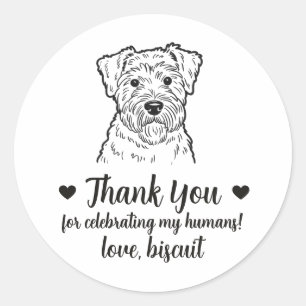 Autocollants de Mariage Personnalisés pour Terrier