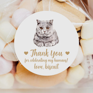Autocollants de Mariage pour Chat British Shorthai