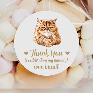 Autocollants de mariage pour chat persan