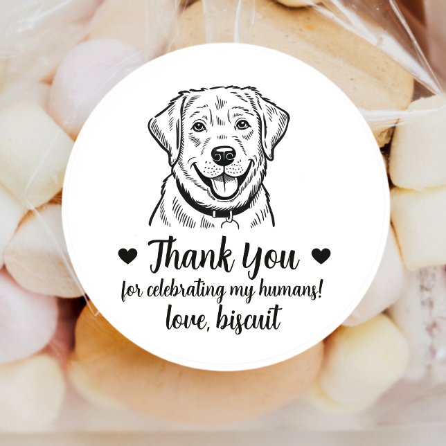 Autocollants de mariage pour chien Labrador Retrie (Créateur téléchargé)