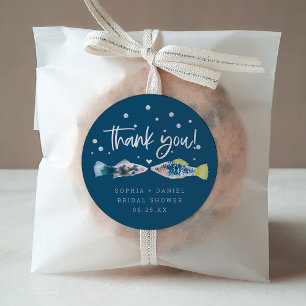 Autocollants de mariage Two Less Fish In The Sea