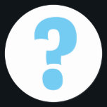 Autocollants de marque d'interrogation et scellés<br><div class="desc">Autocollants de point d'interrogation et scellés d'enveloppe. Des autocollants ronds mystères pour la fête d'anniversaire,  le sexe révéler,  baby shower,  mariage et plus. Surprise garçon ou fille.</div>